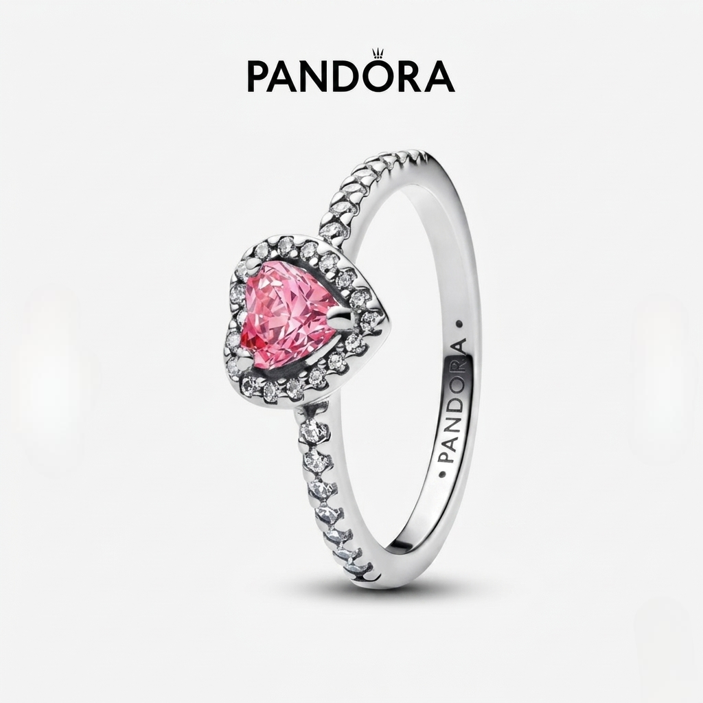 Anillo De promesa💗 | crystal Heart + caja gratis🌸✨