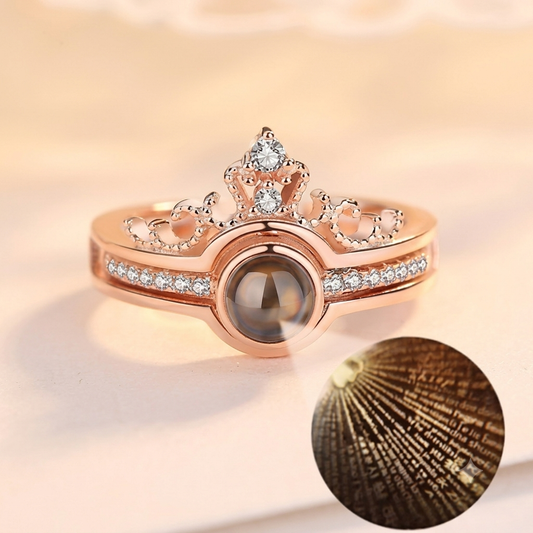 Anillo Te amo 100 idiomas Mas caja de regalo 💝🎁