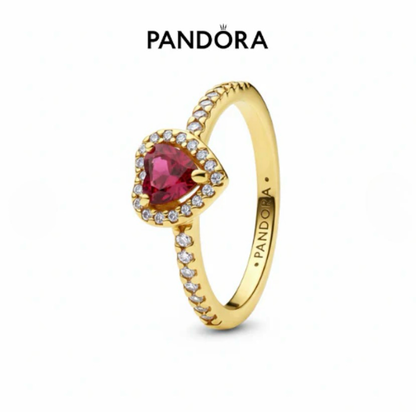 Anillo De promesa💗 | crystal Heart + caja gratis🌸✨