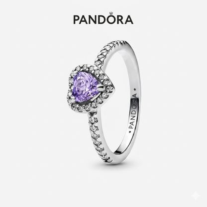 Anillo De promesa💗 | crystal Heart + caja gratis🌸✨