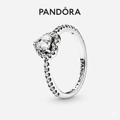 Anillo De promesa💗 | crystal Heart + caja gratis🌸✨