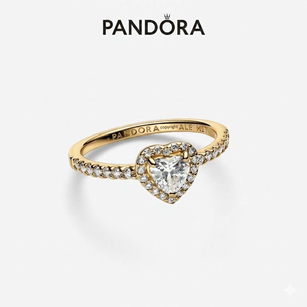 Anillo De promesa💗 | crystal Heart + caja gratis🌸✨